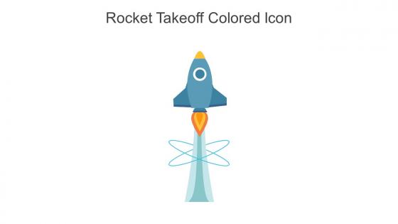 Rocket Takeoff Colored Icon In Powerpoint Pptx Png And Editable Eps Format