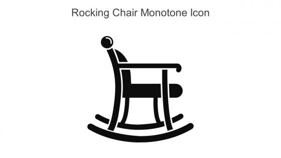 Rocking Chair Monotone Icon In Powerpoint Pptx Png And Editable Eps Format