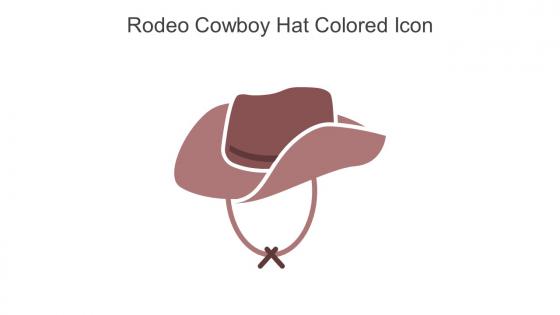 Rodeo Cowboy Hat Colored Icon In Powerpoint Pptx Png And Editable Eps Format