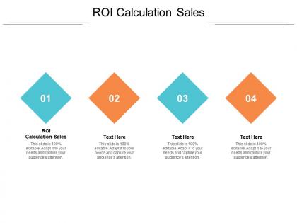 Roi calculation sales ppt powerpoint presentation file design ideas cpb