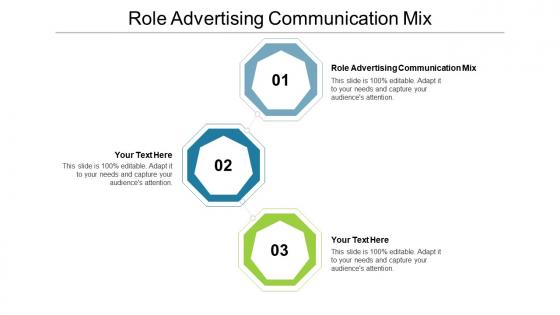 Role advertising communication mix ppt powerpoint presentation summary pictures cpb