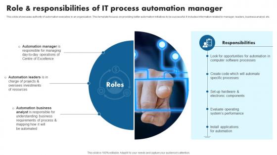 Role And Responsibilities Of IT Process Automation Manager