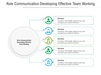 Role communication developing effective team working ppt powerpoint tips cpb