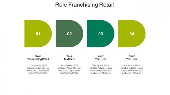 Role franchising retail ppt powerpoint presentation layouts good cpb