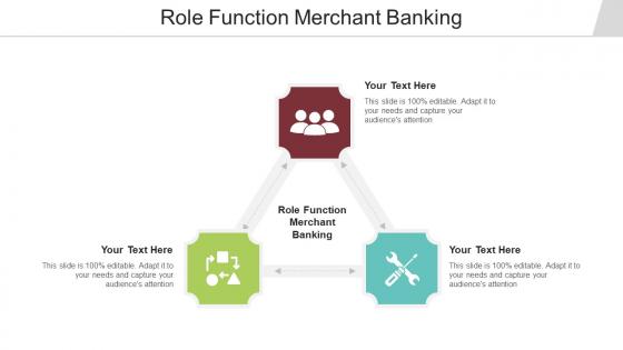 Role function merchant banking ppt powerpoint presentation infographics slide portrait cpb
