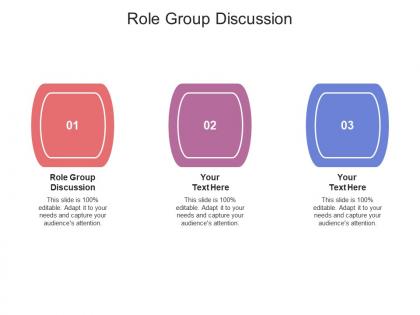 Role group discussion ppt powerpoint presentation file background cpb