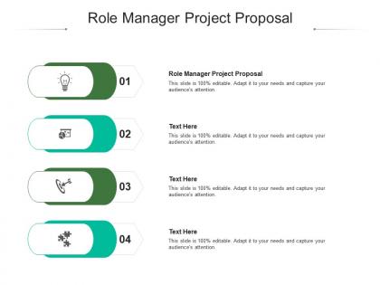 Role manager project proposal ppt powerpoint presentation outline elements cpb