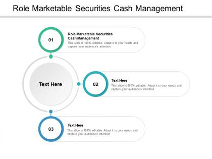 Role marketable securities cash management ppt powerpoint presentation diagrams cpb