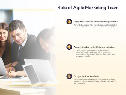 Role of agile marketing team ppt powerpoint presentation topics