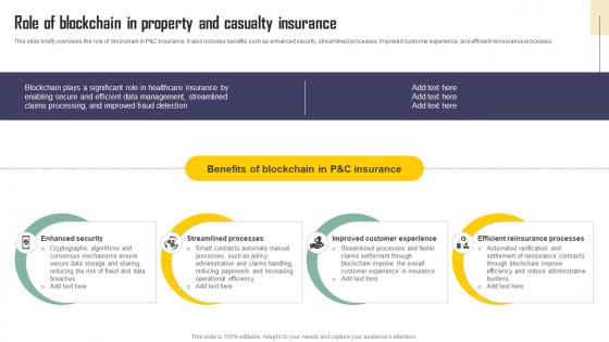 Role Of Blockchain In Property And Casualty Insurance Exploring Blockchains Impact On Insurance BCT SS V
