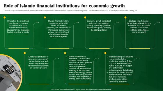 Role Of Islamic Financial Institutions For Economic Growth Shariah Compliant Banking Fin SS V