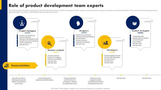 Role Of Product Development Team Experts Digital Advancement Playbook