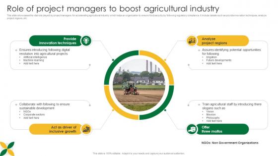 Role Of Project Managers To Boost Agricultural Industry