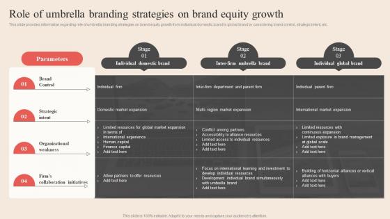 Role Of Umbrella Branding Strategies On Brand Equity Optimum Brand Promotion By Product