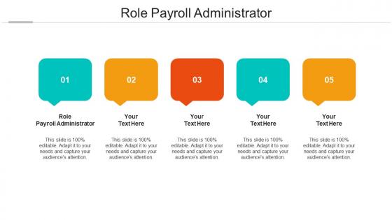 Role payroll administrator ppt powerpoint presentation infographic template vector cpb