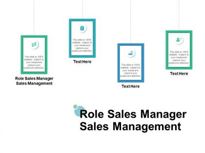 Role sales manager sales management ppt powerpoint presentation model show cpb