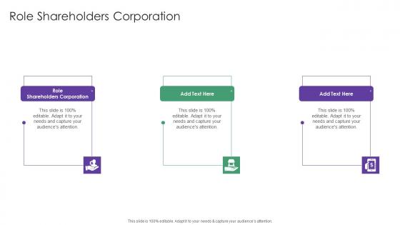 Role Shareholders Corporation In Powerpoint And Google Slides Cpb