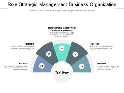 Role strategic management business organization ppt powerpoint presentation layouts cpb
