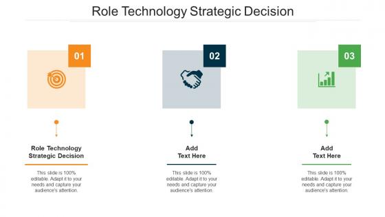 Role Technology Strategic Decision Ppt Powerpoint Presentation Gallery File Formats Cpb