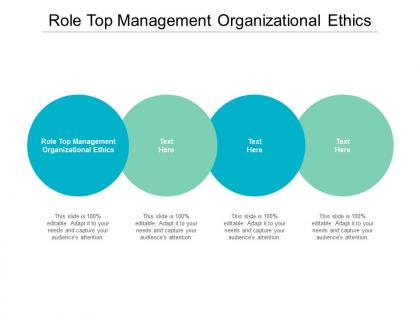 Role top management organizational ethics ppt powerpoint presentation slides aids cpb