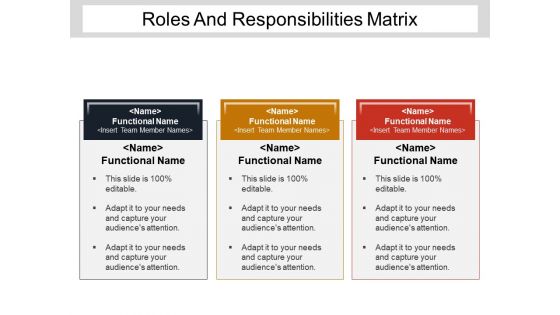 Roles and responsibilities matrix powerpoint show