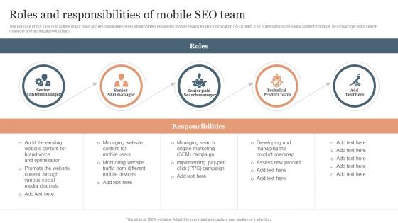 Roles And Responsibilities Of Mobile SEO Team SEO Services To Reduce Mobile Application