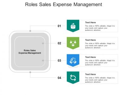 Roles sales expense management ppt powerpoint presentation show pictures cpb