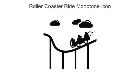 Roller Coaster Ride Monotone Icon In Powerpoint Pptx Png And Editable Eps Format