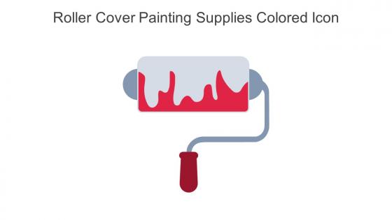 Roller Cover Painting Supplies Colored Icon In Powerpoint Pptx Png And Editable Eps Format