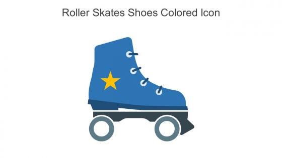Roller Skates Shoes Colored Icon In Powerpoint Pptx Png And Editable Eps Format