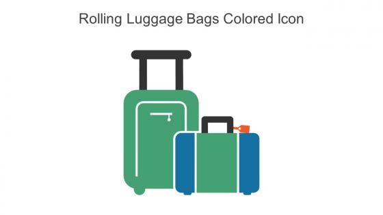 Rolling Luggage Bags Colored Icon In Powerpoint Pptx Png And Editable Eps Format