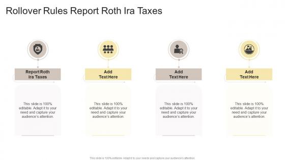 Rollover Rules Report Roth Ira Taxes In Powerpoint And Google Slides Cpb