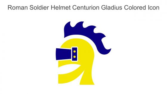 Roman Soldier Helmet Centurion Gladius Colored Icon In Powerpoint Pptx Png And Editable Eps Format
