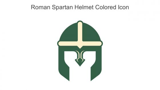 Roman Spartan Helmet Colored Icon In Powerpoint Pptx Png And Editable Eps Format