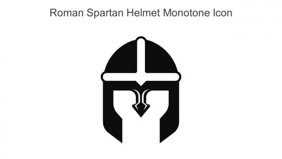 Roman Spartan Helmet Monotone Icon In Powerpoint Pptx Png And Editable Eps Format