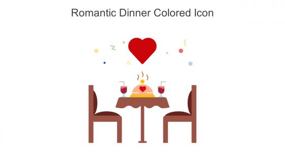 Romantic Dinner Colored Icon In Powerpoint Pptx Png And Editable Eps Format
