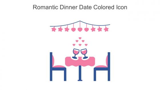 Romantic Dinner Date Colored Icon In Powerpoint Pptx Png And Editable Eps Format