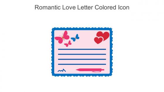 Romantic Love Letter Colored Icon In Powerpoint Pptx Png And Editable Eps Format