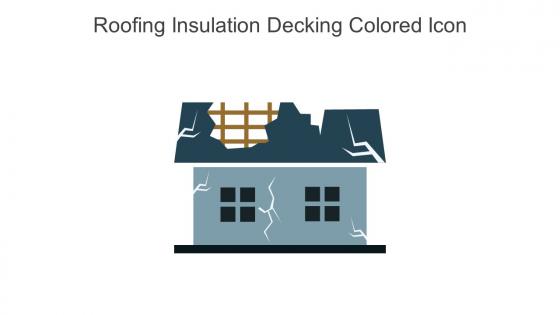 Roofing Insulation Decking Colored Icon In Powerpoint Pptx Png And Editable Eps Format
