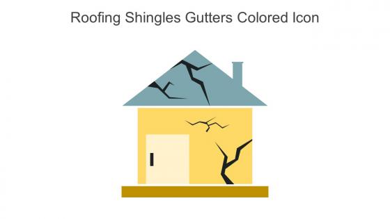 Roofing Shingles Gutters Colored Icon In Powerpoint Pptx Png And Editable Eps Format