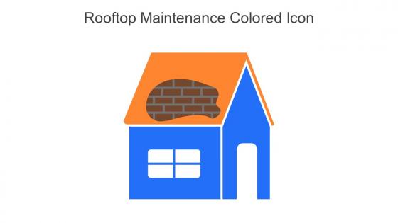 Rooftop Maintenance Colored Icon In Powerpoint Pptx Png And Editable Eps Format