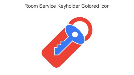 Room Service Keyholder Colored Icon In Powerpoint Pptx Png And Editable Eps Format