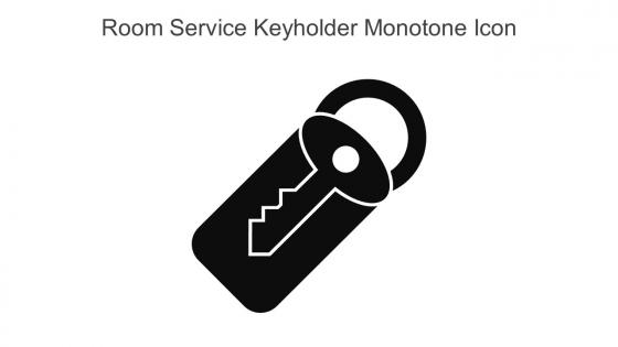 Room Service Keyholder Monotone Icon In Powerpoint Pptx Png And Editable Eps Format
