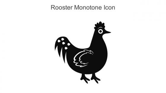 Rooster Monotone Icon In Powerpoint Pptx Png And Editable Eps Format