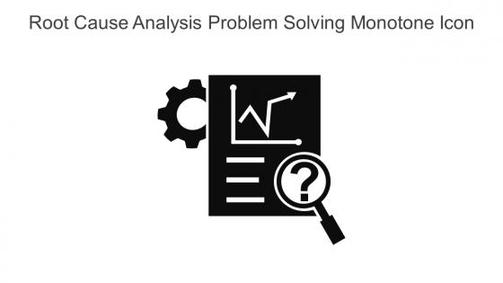 Root Cause Analysis Problem Solving Monotone Icon In Powerpoint Pptx Png And Editable Eps Format