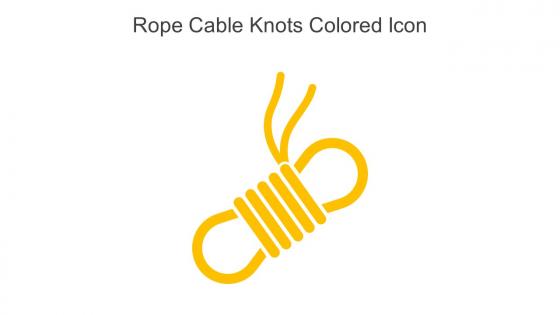 Rope Cable Knots Colored Icon In Powerpoint Pptx Png And Editable Eps Format