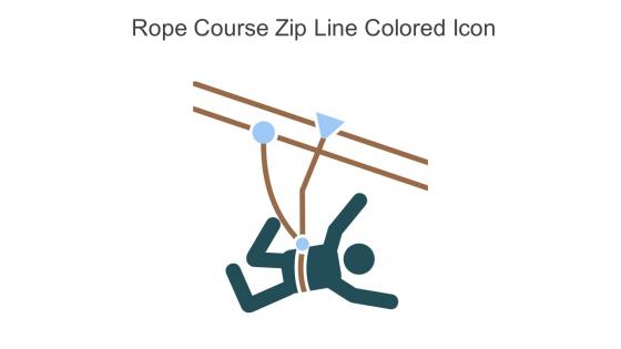 Rope Course Zip Line Colored Icon In Powerpoint Pptx Png And Editable Eps Format