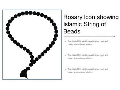 Rosary icon showing islamic string of beads