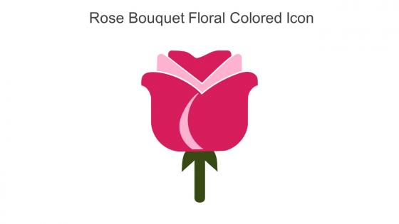 Rose Bouquet Floral Colored Icon In Powerpoint Pptx Png And Editable Eps Format