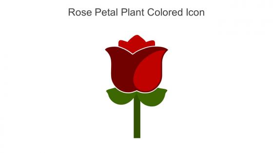 Rose Petal Plant Colored Icon In Powerpoint Pptx Png And Editable Eps Format
